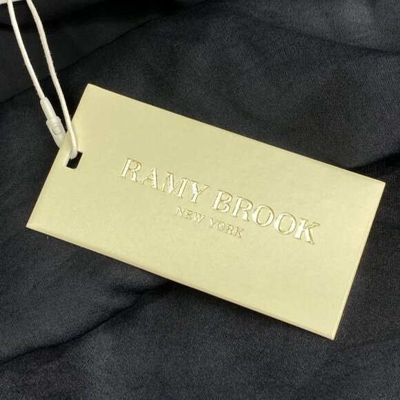 Ramy Brook Women's Harrison Asymmetric Mini Dress Black Size S | One Shoulder - Picture 2 of 8